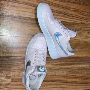 Nike Air Force One Iridescent Pink Size 8